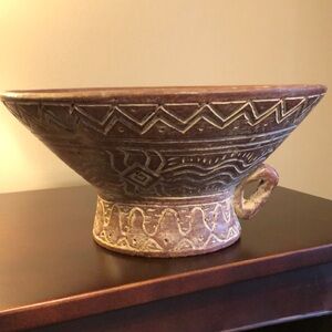 Large Vintage Terracotta Bowl